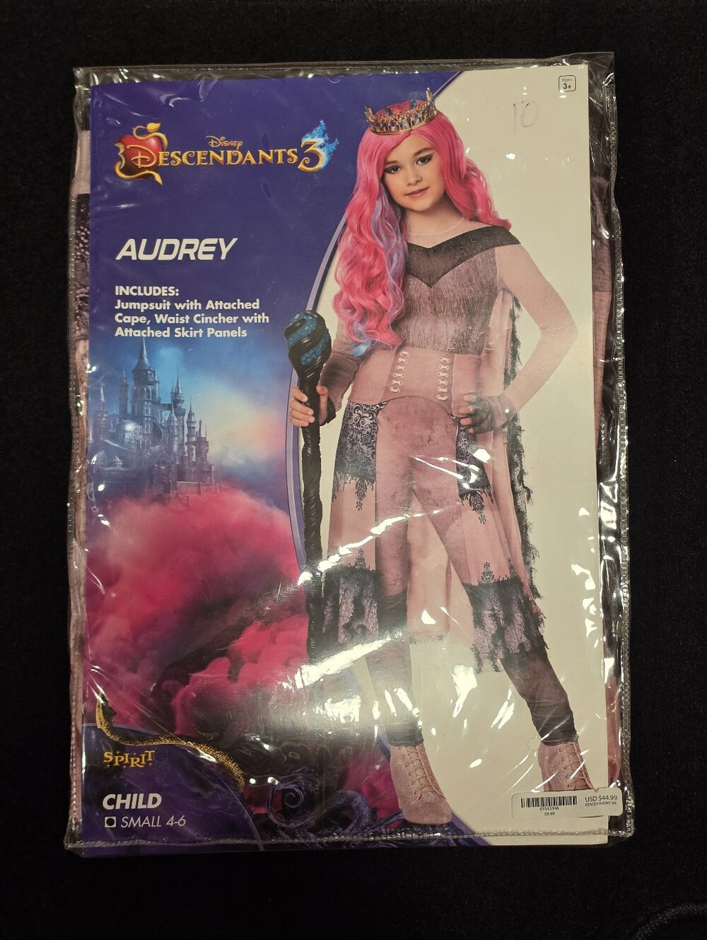 Spirit Disney Descendants 3 Audrey Child Costume Complete Outfit S (4-6) Cape